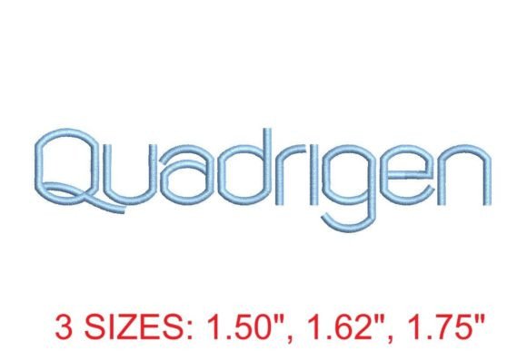 Download Quadrigen Embroidery Font - Premium Resources